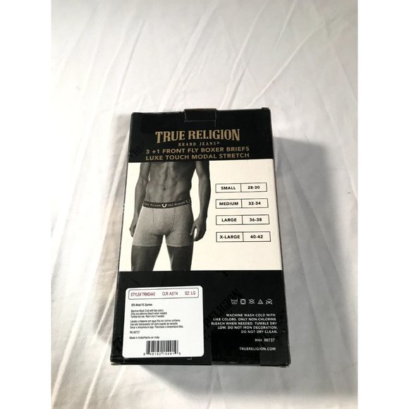 True Religion Boxer Briefs 4-Pack Mens sz Large NWT - Picture 4 of 4